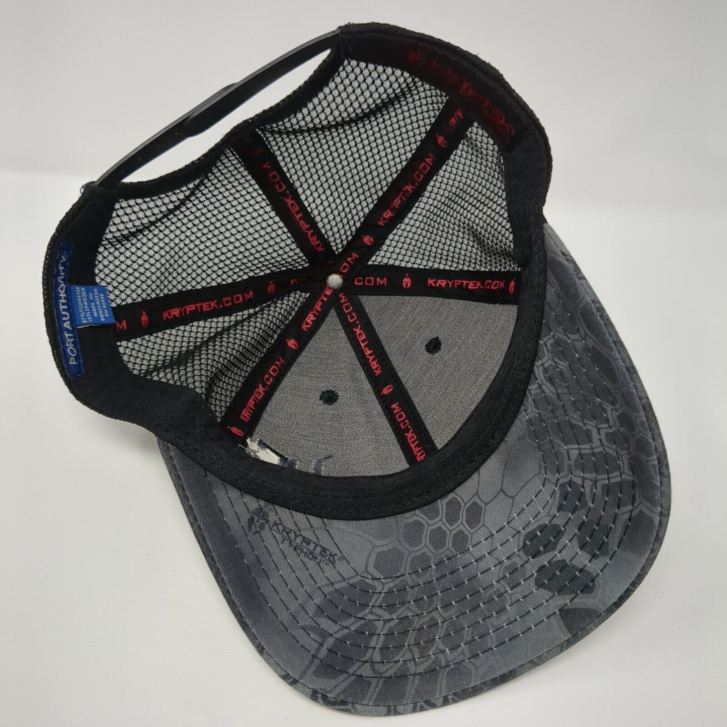 Port Authority Snapback Mesh Back Trucker Hat Camo One Size Kryptek
