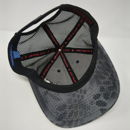 Port Authority Snapback Mesh Back Trucker Hat Camo One Size Kryptek