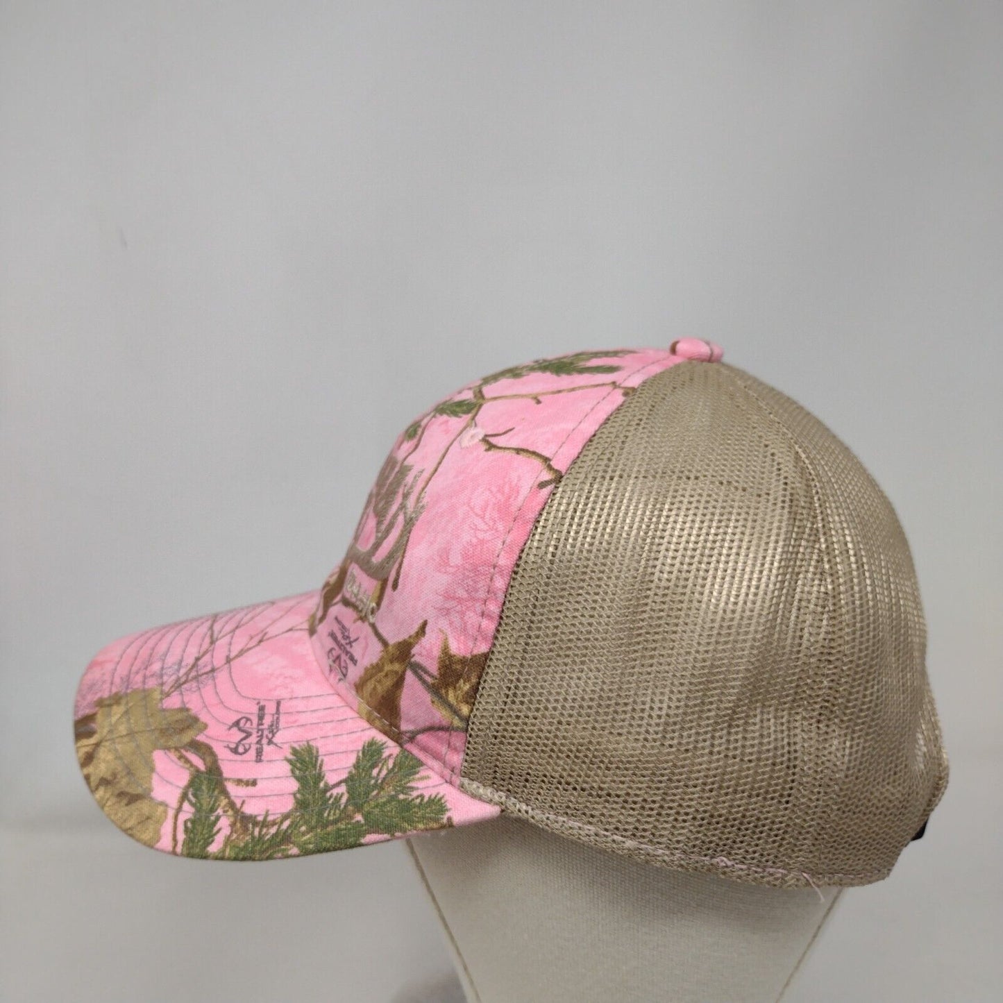 Waha Grill Idaho Snapback Trucker Hat Pink Camouflage OS Adjustable Mesh Back