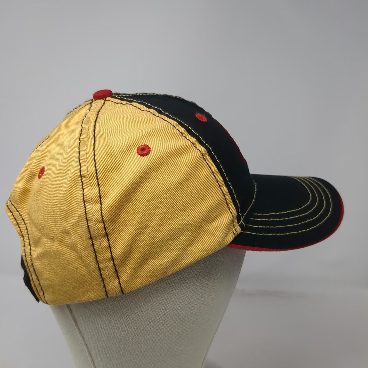 H3 Headwear Western Star Trucks Baseball Cap Black Yellow Red OS Hat Contrast