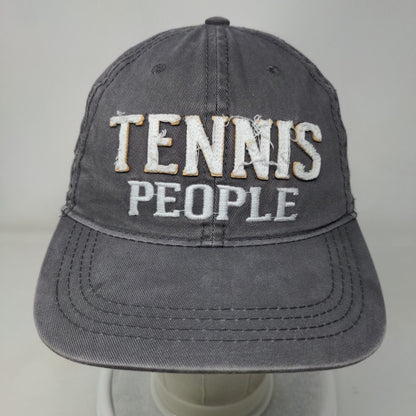 Tennis People Slideback Hat Gray OSFA Adjustable Embroidered We People