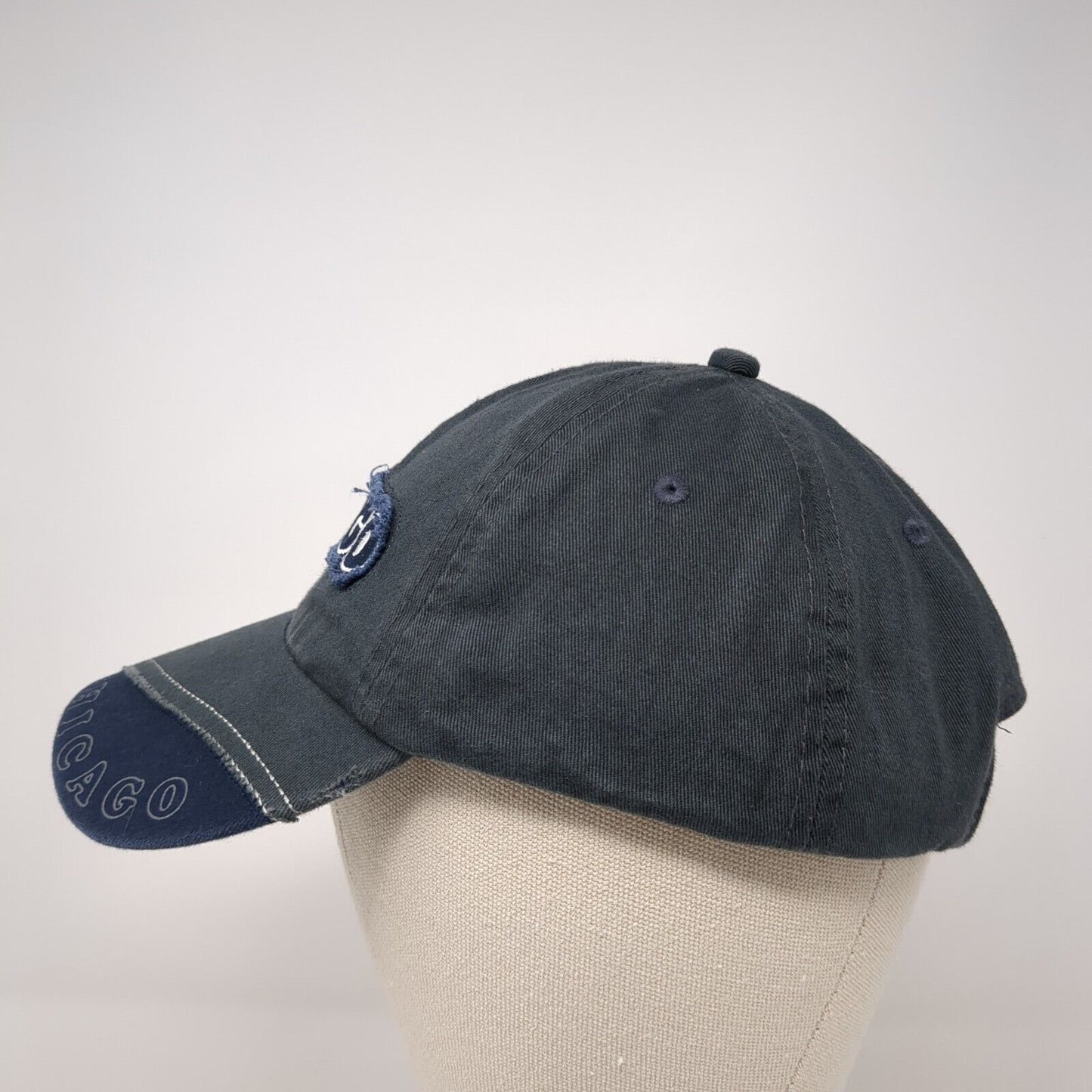 Chicago Strapback Hat Blue One Size Adjustable Embroidered 6 Panel
