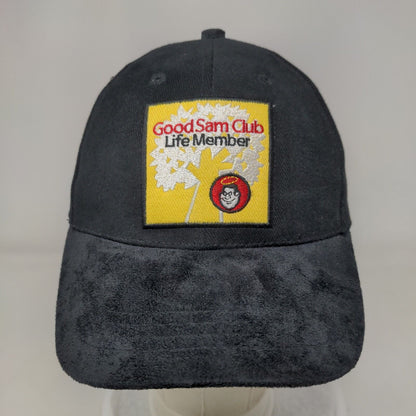 Good Sam Club Life Member Slideback Hat Black OSFA Adjustable 6 Panel