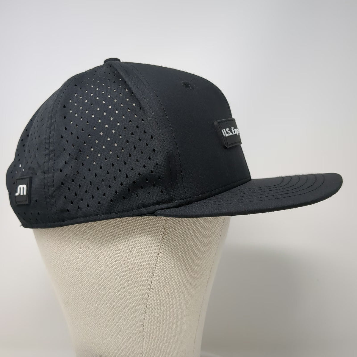 Jackalope Trucker Hat Black One Size U.S. Expansion Team Perforated Snapback
