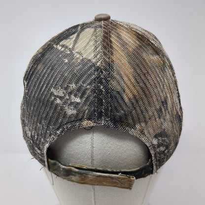 N Strapback Trucker Hat Camouflage OS Adjustable Embroidered Mesh Outdoor Cap