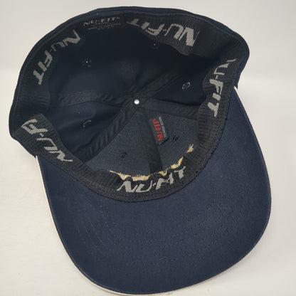 Samaritan Aviation Fitted Hat Blue Medium Embroidered Nu-Fit By KC Caps
