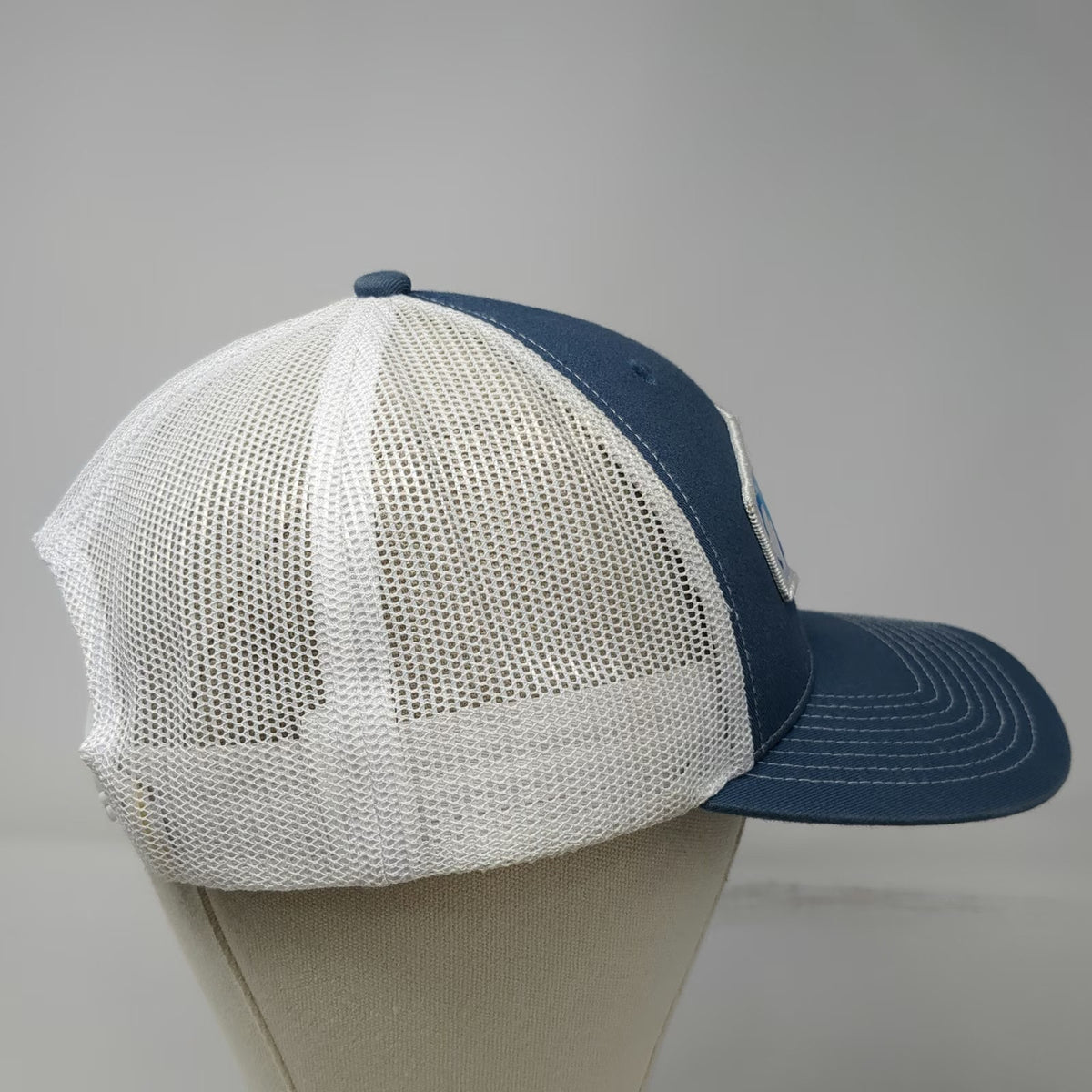 Outdoor Cap Trucker Hat Blue One Size Danone North America Mesh Back Snapback