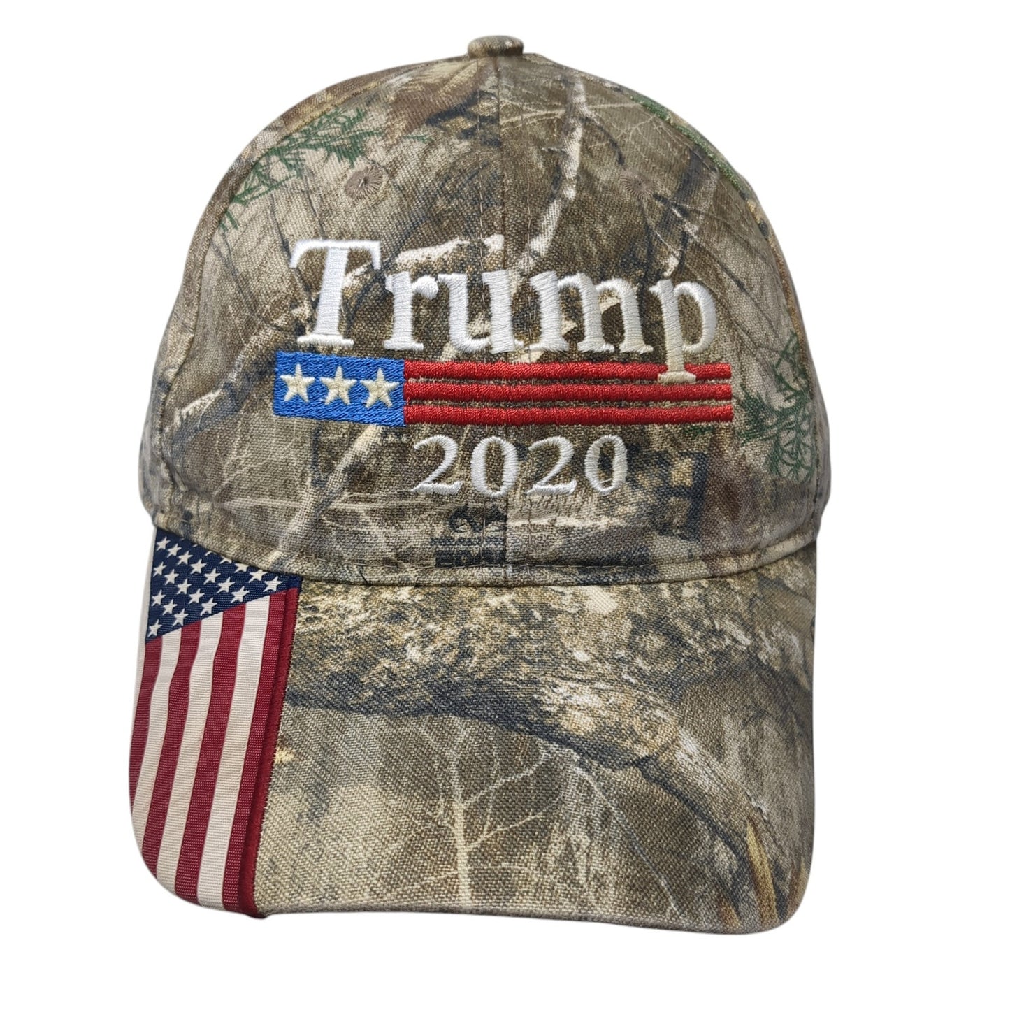 Trump 2020 Slideback Hat Multicolor One Size Adjustable Camo Outdoor Cap
