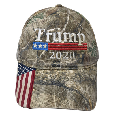 Trump 2020 Slideback Hat Multicolor One Size Adjustable Camo Outdoor Cap