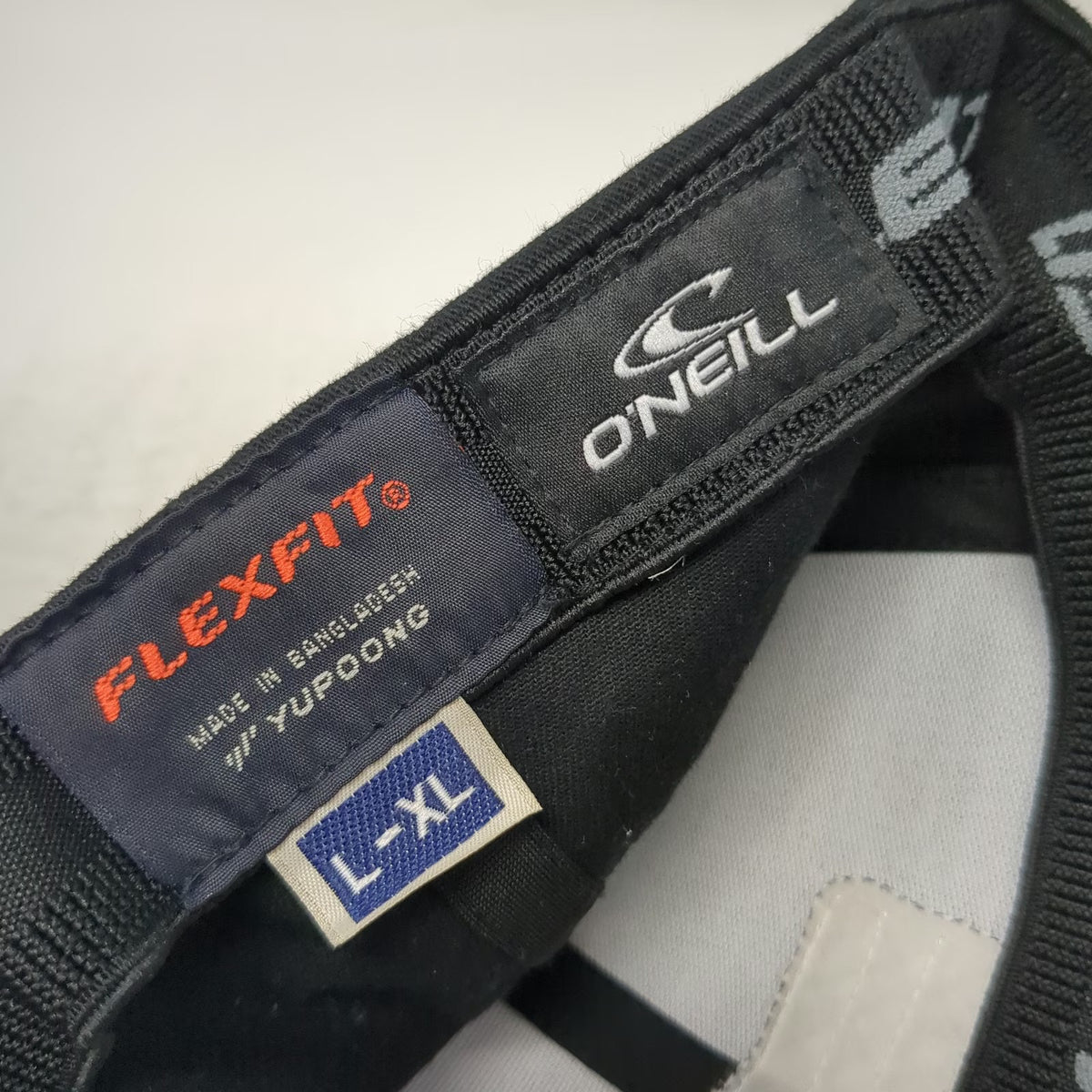 O'Neill Baseball Cap Black XL Flexfit Surf Co Est 1952 Structured Fitted Hat