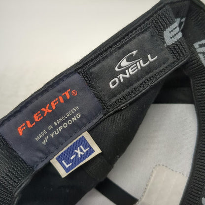 O'Neill Baseball Cap Black XL Flexfit Surf Co Est 1952 Structured Fitted Hat