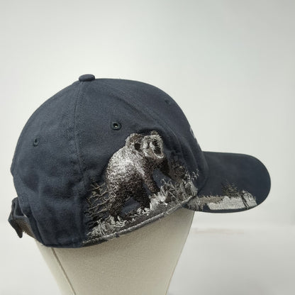 Dri Duck Simplot Baseball Cap Gray One Size Embroidered Grizzly Bear Hat Cotton