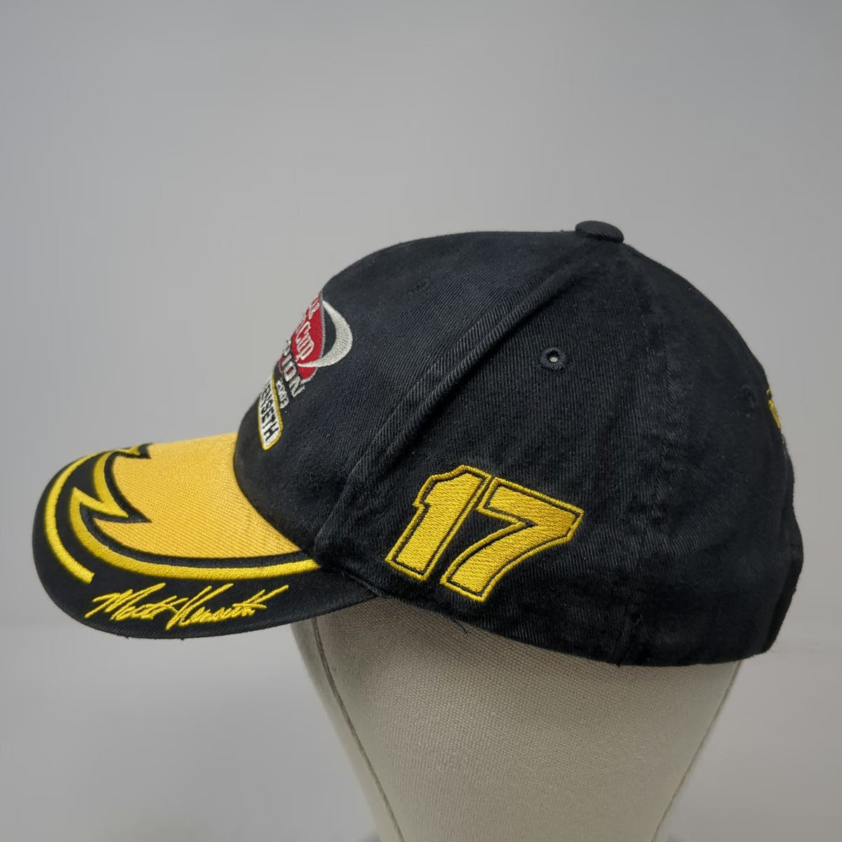 Checkered Flag Sport Baseball Cap Black One Size 2003 NASCAR Matt Kenseth 17 Hat