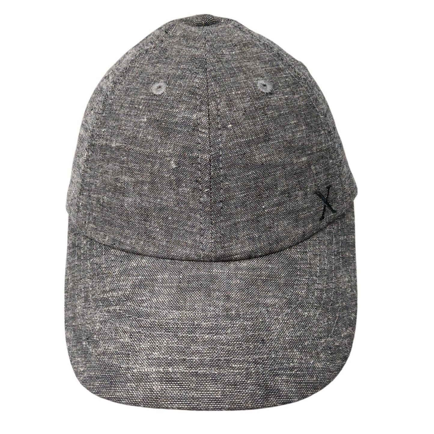 Express Slideback Hat Gray One Size Adjustable Embroidered Vented Holes 6 Panel
