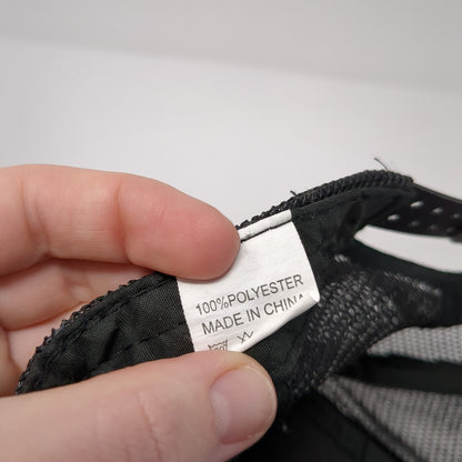 Unbranded Snapback Mesh Back Trucker Hat Black One Size Blank Adjustable