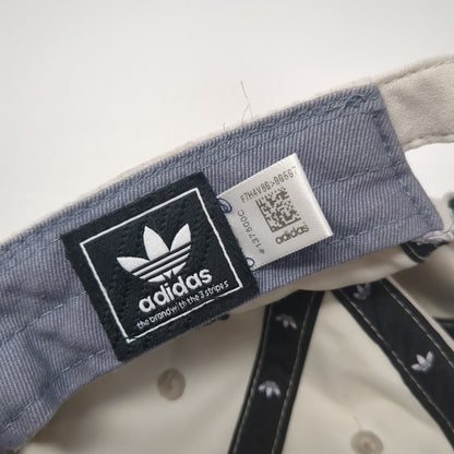 Adidas Slideback Hat Beige One Size Adjustable Embroidered Trefoil Logo