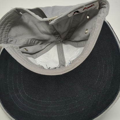 AMC Blue Flame Muffler Centers Logo Hat Gray One Size Baseball Cap Slideback