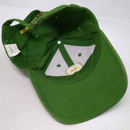John Deere Baseball Cap Green One Size Slideback Owners Edition Logo Cotton Hat