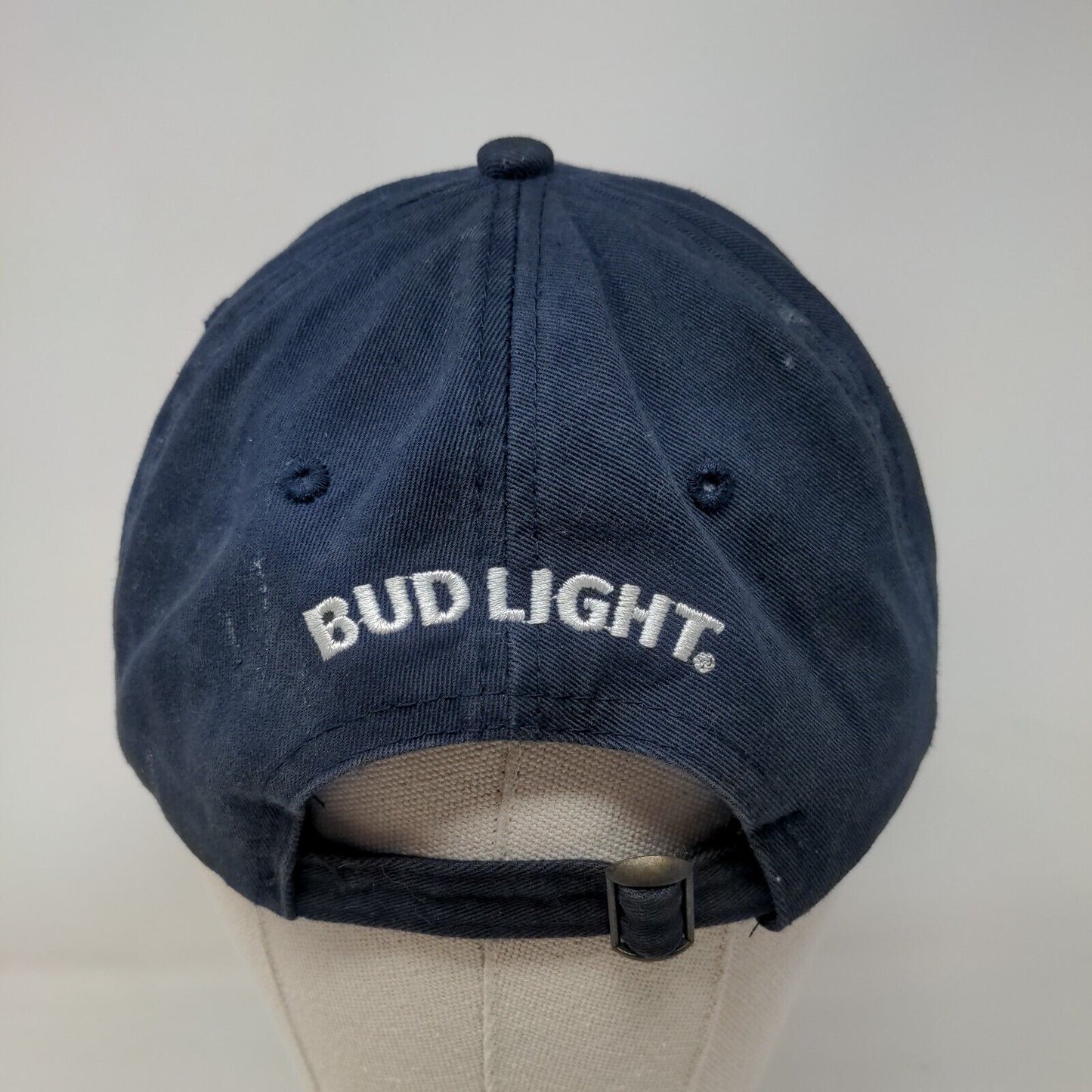 Dilly Dilly Bud Light Slideback Hat Blue OSFM Embroidered Quake City Caps