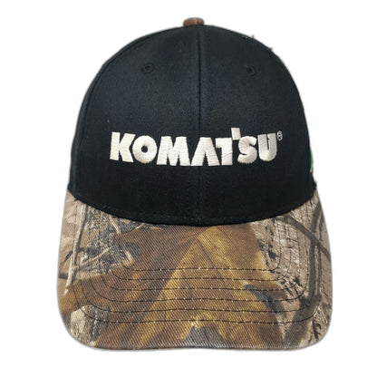 Cap America Baseball Cap Black Camo One Size Komatsu Anderson Equipment Hat