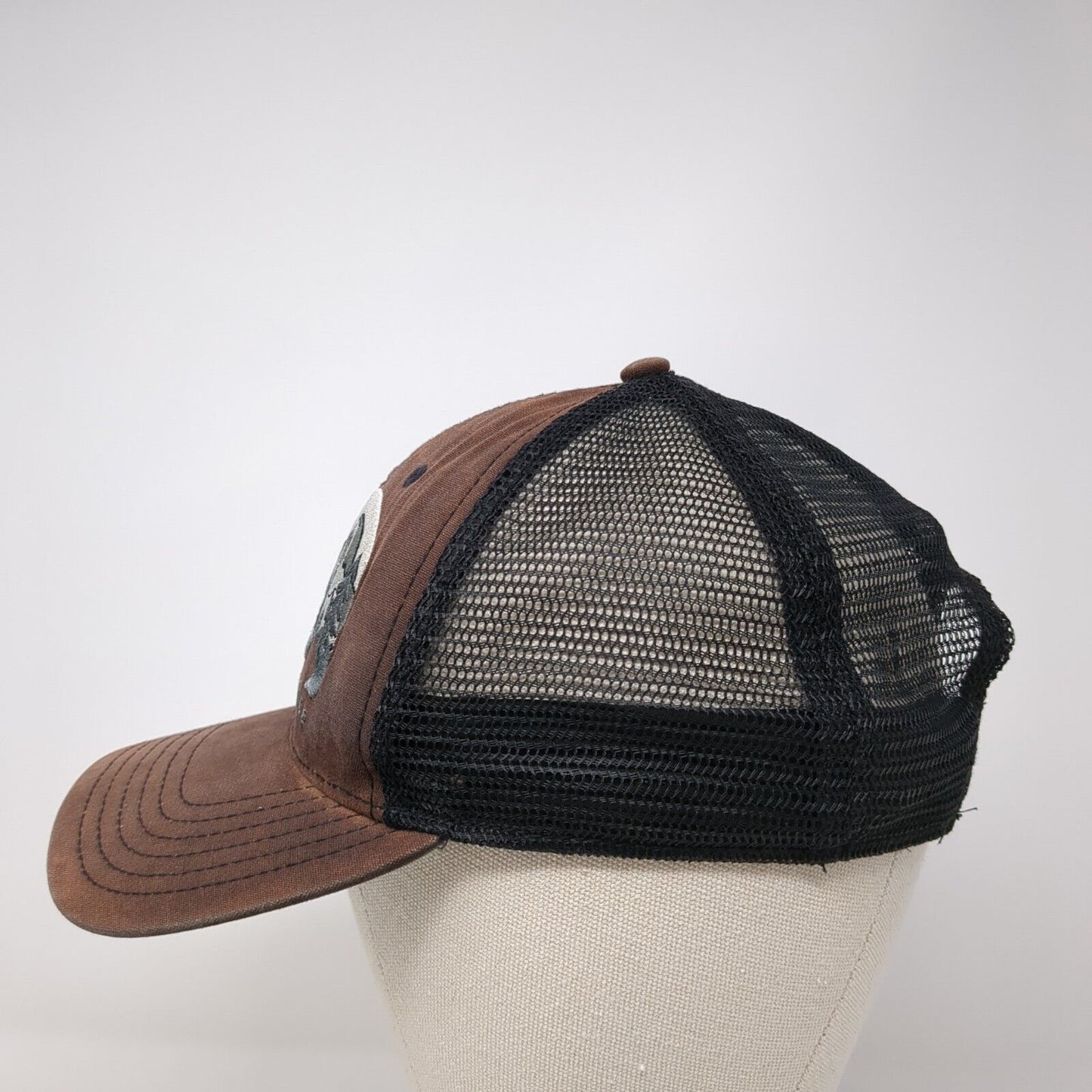 The North Face Bear Snapback Trucker Hat Brown One Size Mesh Back
