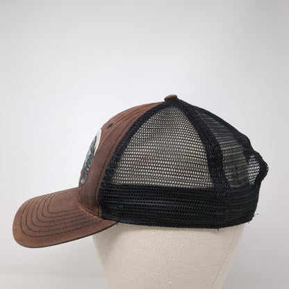 The North Face Bear Snapback Trucker Hat Brown One Size Mesh Back