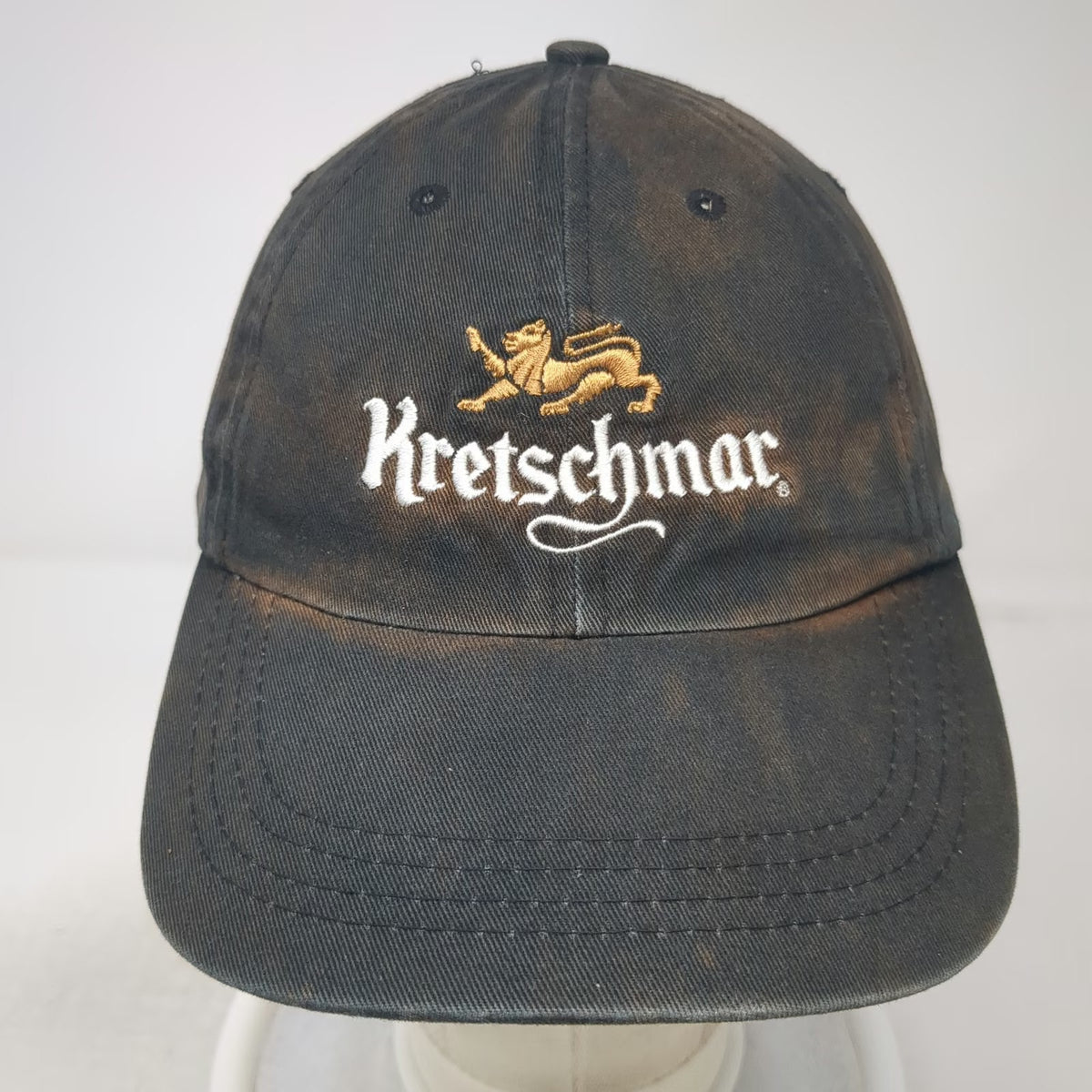 Quake City Baseball Cap Black Gold White One Size Kretschmar Deli Cotton Hat