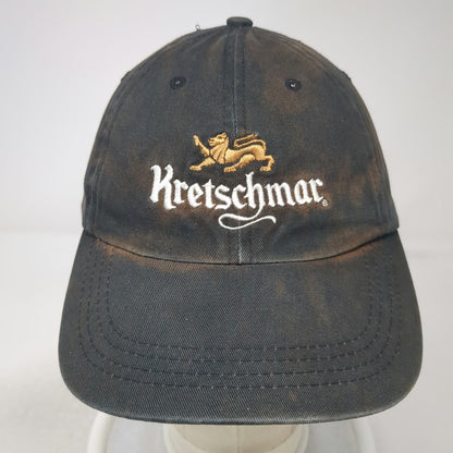 Quake City Baseball Cap Black Gold White One Size Kretschmar Deli Cotton Hat