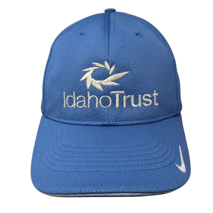 Idaho Trust Fitted Golf Hat Blue M/L Embroidered Vented Holes 6 Panel Nike