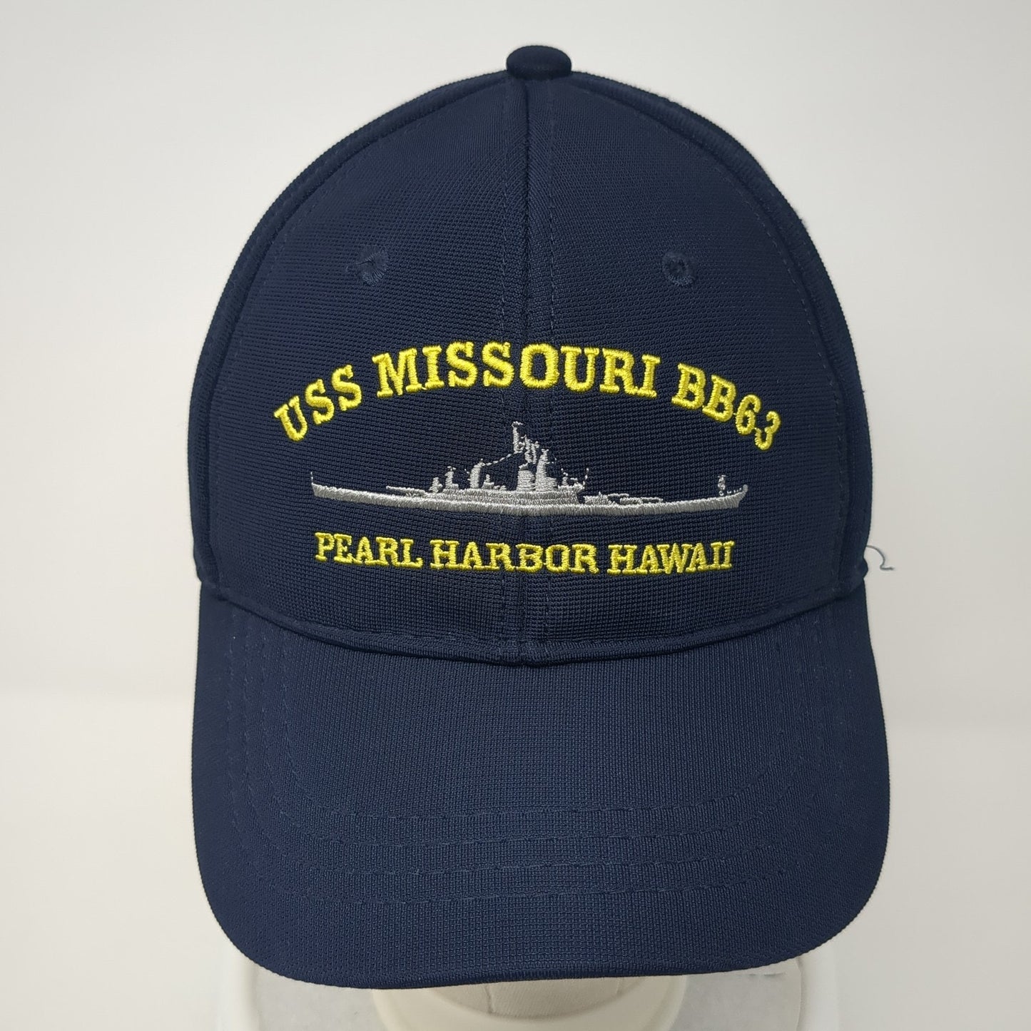 USS Missouri BB63 Pearl Harbor Hawaii Baseball Cap Blue One Size Adjustable