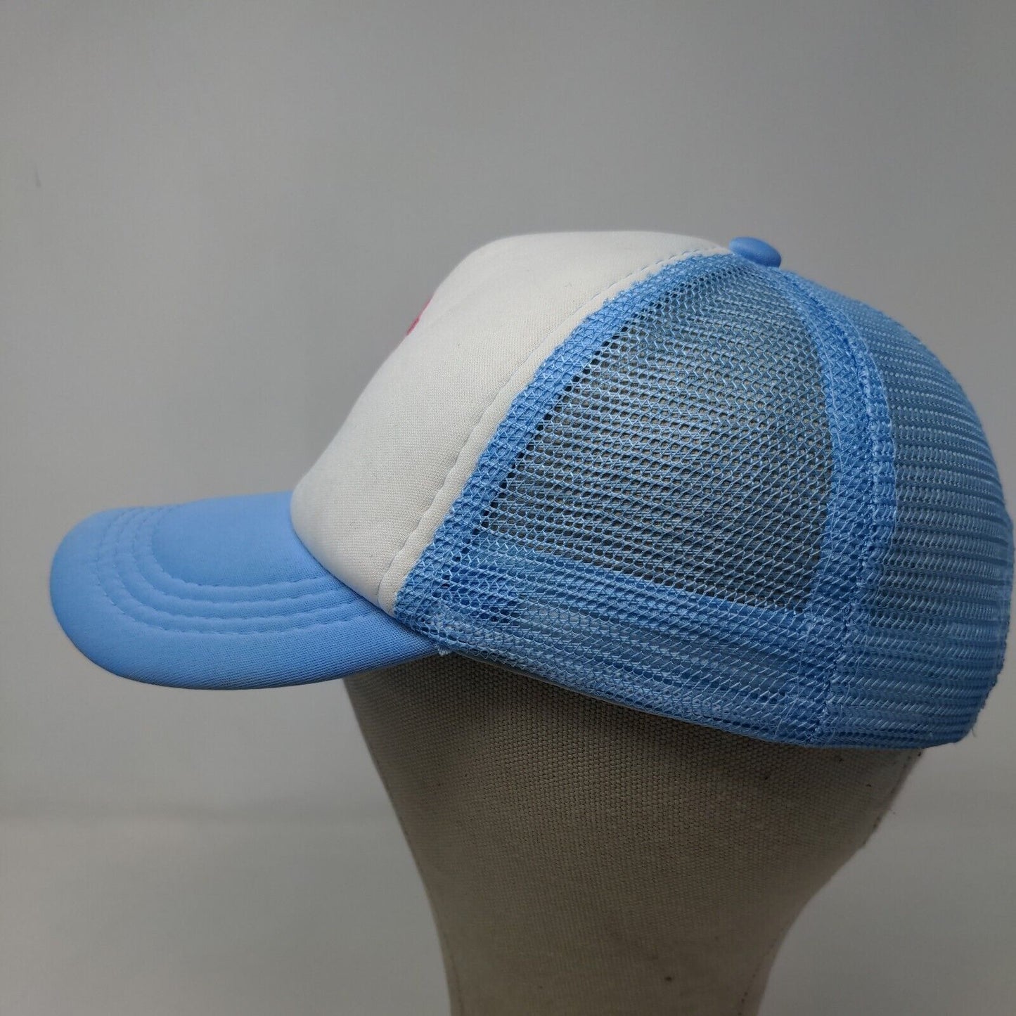 Unbranded Men's Snapback Mesh Back Hat Blue White Flamingo Print Adjustable