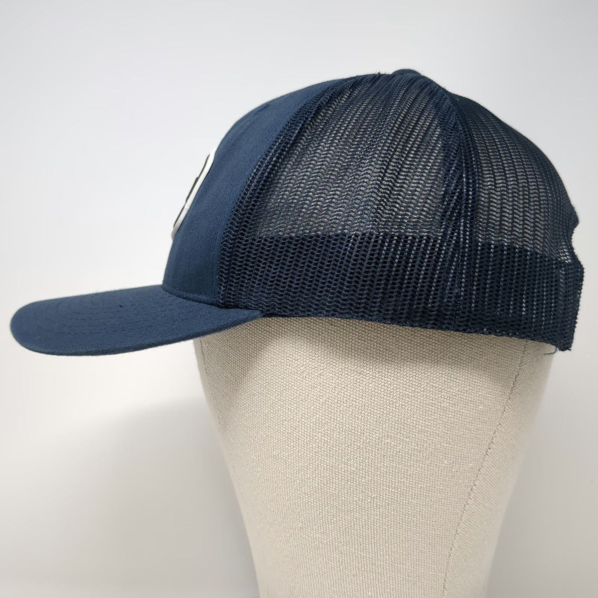 Yupoong Trucker Hat Blue One Size San Pedro Belize The Truck Stop Mesh Snapback