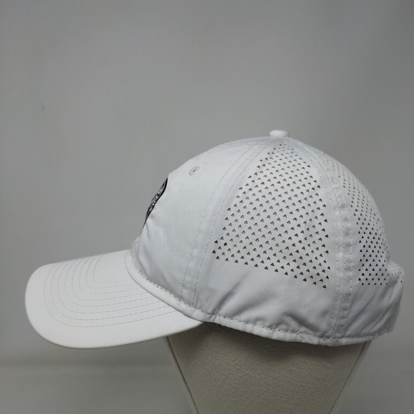 Valencia Trails Racquet Club Strapback Hat White OSFM Laser Cut New Era