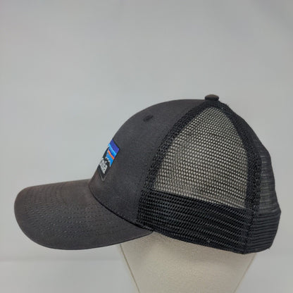 Patagonia P-6 Snapback Trucker Hat Black OSFA Mesh Back Solid Netplus