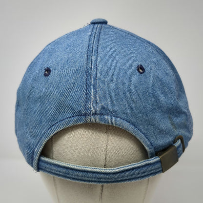 Green Field Baseball Cap Blue One Size Denim NY Logo Slideback Cotton Korea Hat