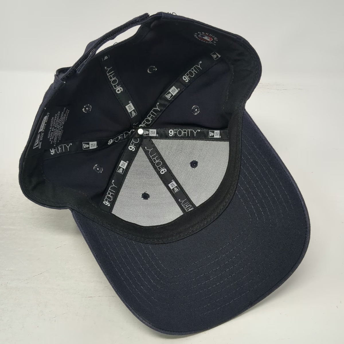 New York Yankees MLB New Era Blue Baseball Cap One Size NY Logo Strapback Hat