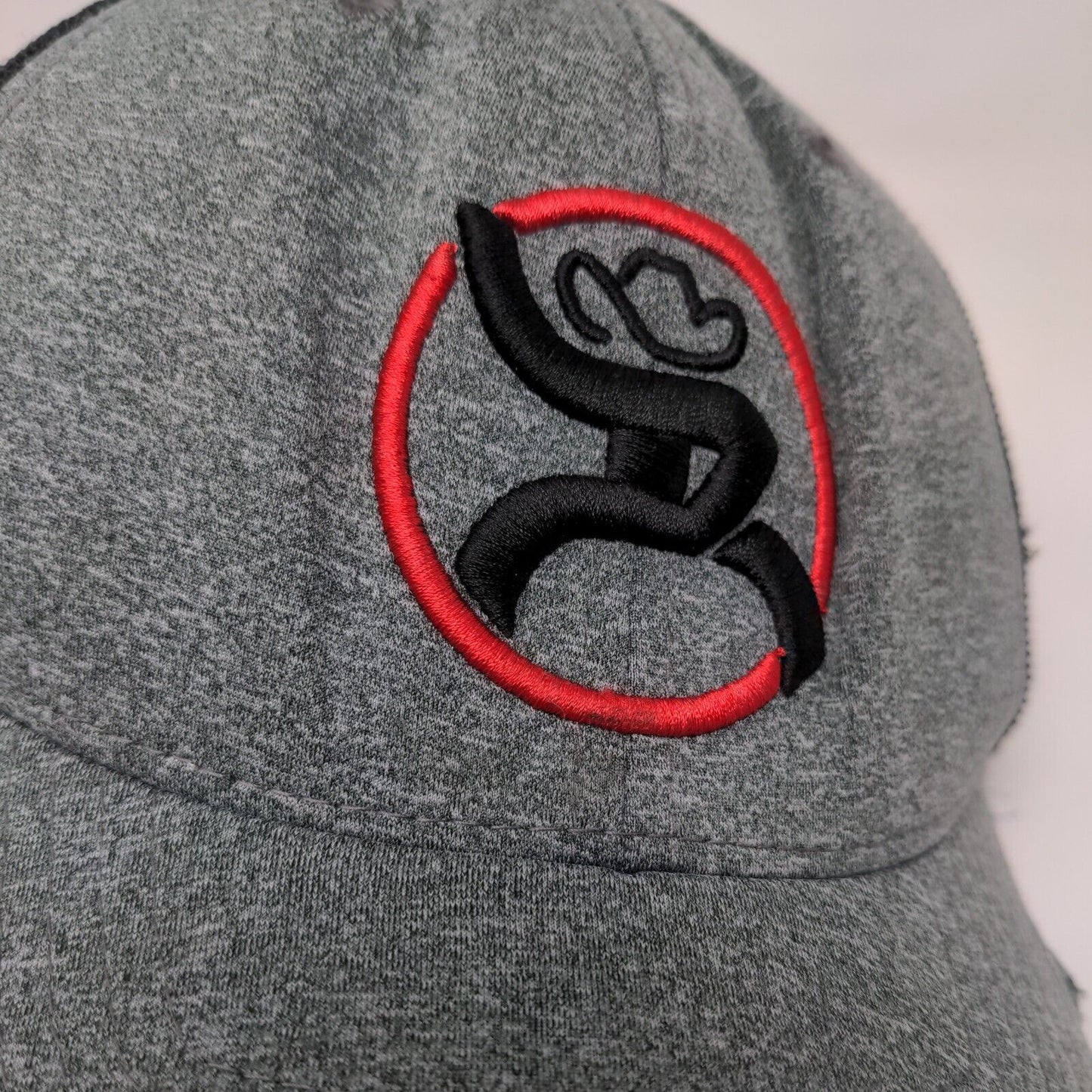 Get Your Hooey Snapback Mesh Back Trucker Hat Gray One Size Colorblock