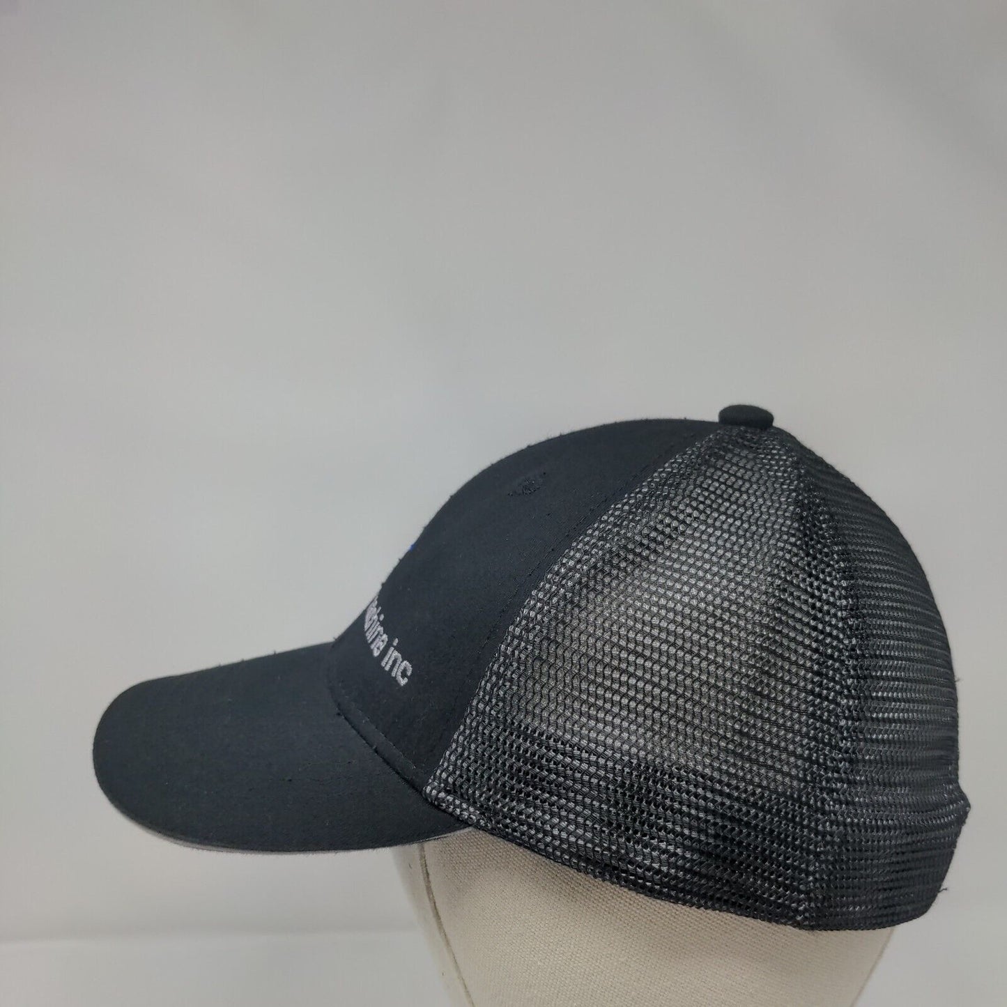 CJ Precision Machine Inc Snapback Trucker Hat Black OS Mesh Back Port Authority