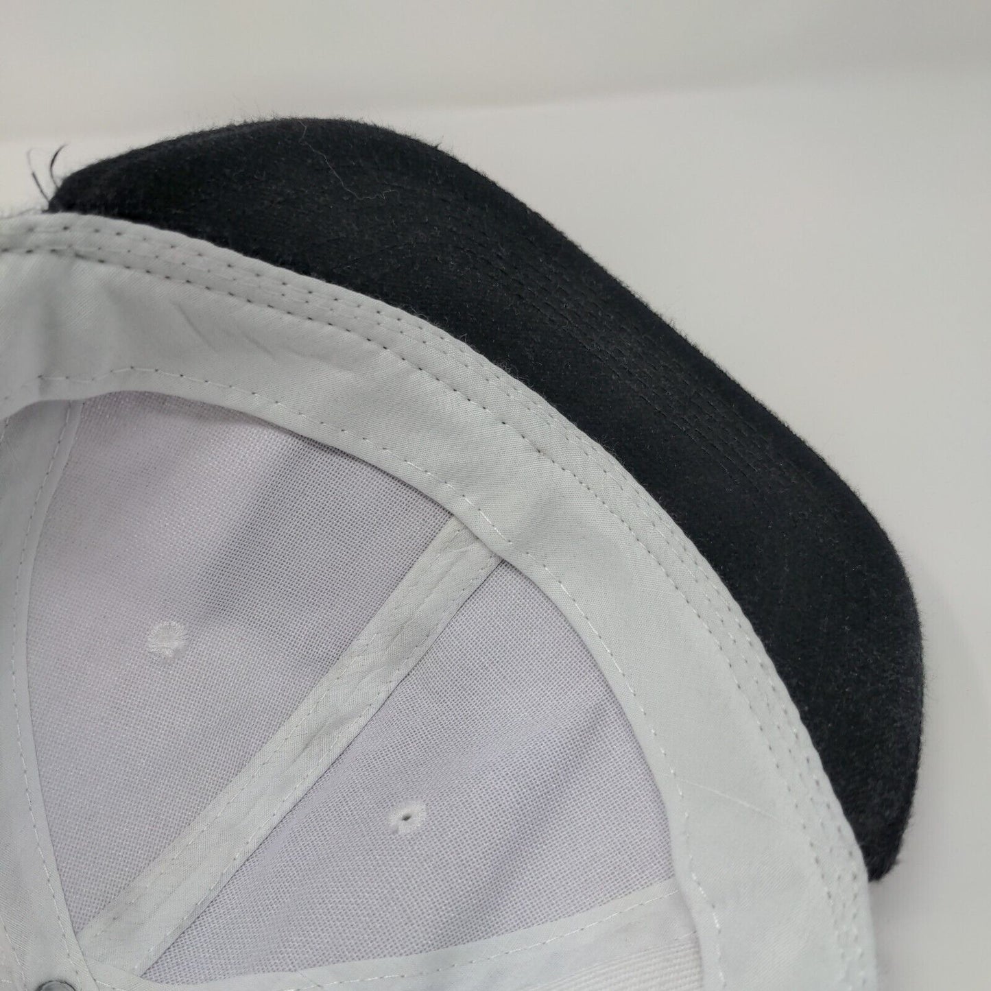 BAE Patch Snapback Hat White One Size Adjustable Colorblock 6 Panel