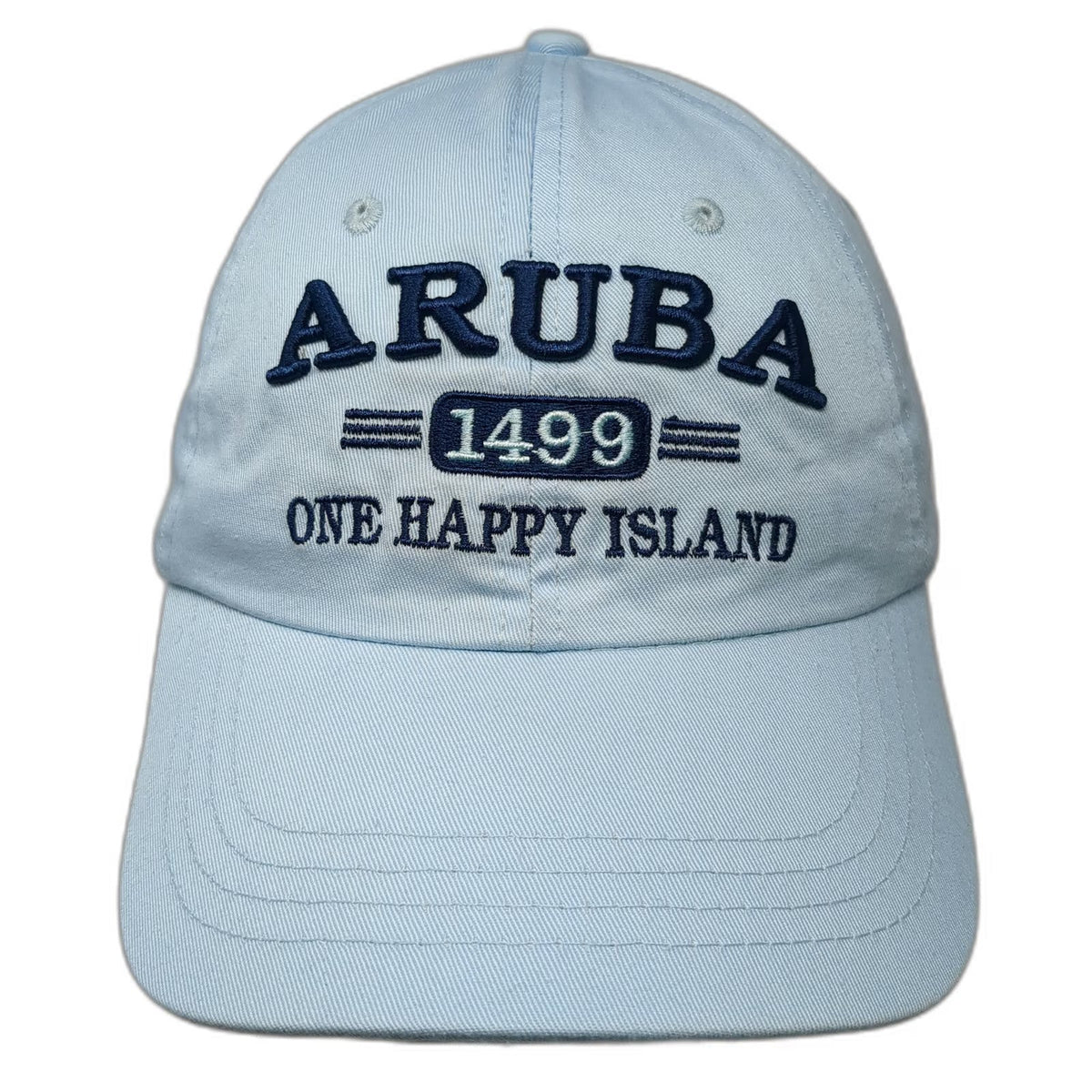 Aruba Trading Co Baseball Cap Blue One Size Embroidered 1499 Happy Island Hat