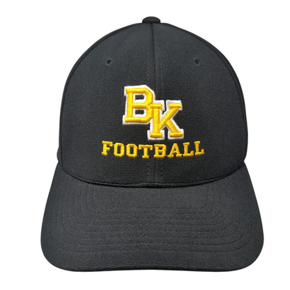 BK Football Fitted Hat Black 6 7/8-7 3/8 M2 Tech Performance Pacific Headwear