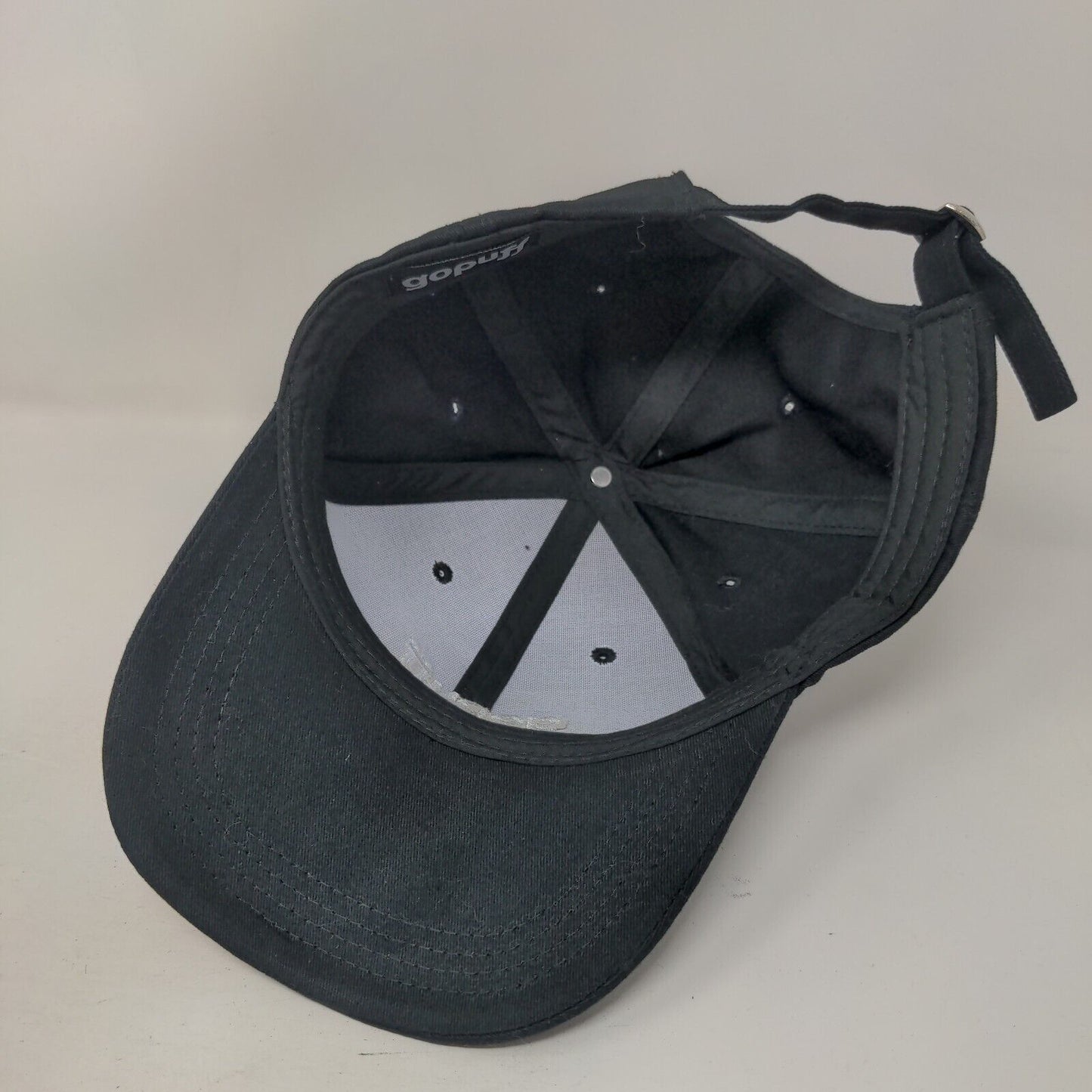 Gopuff Slideback Hat Black One Size Adjustable Embroidered 6 Panel