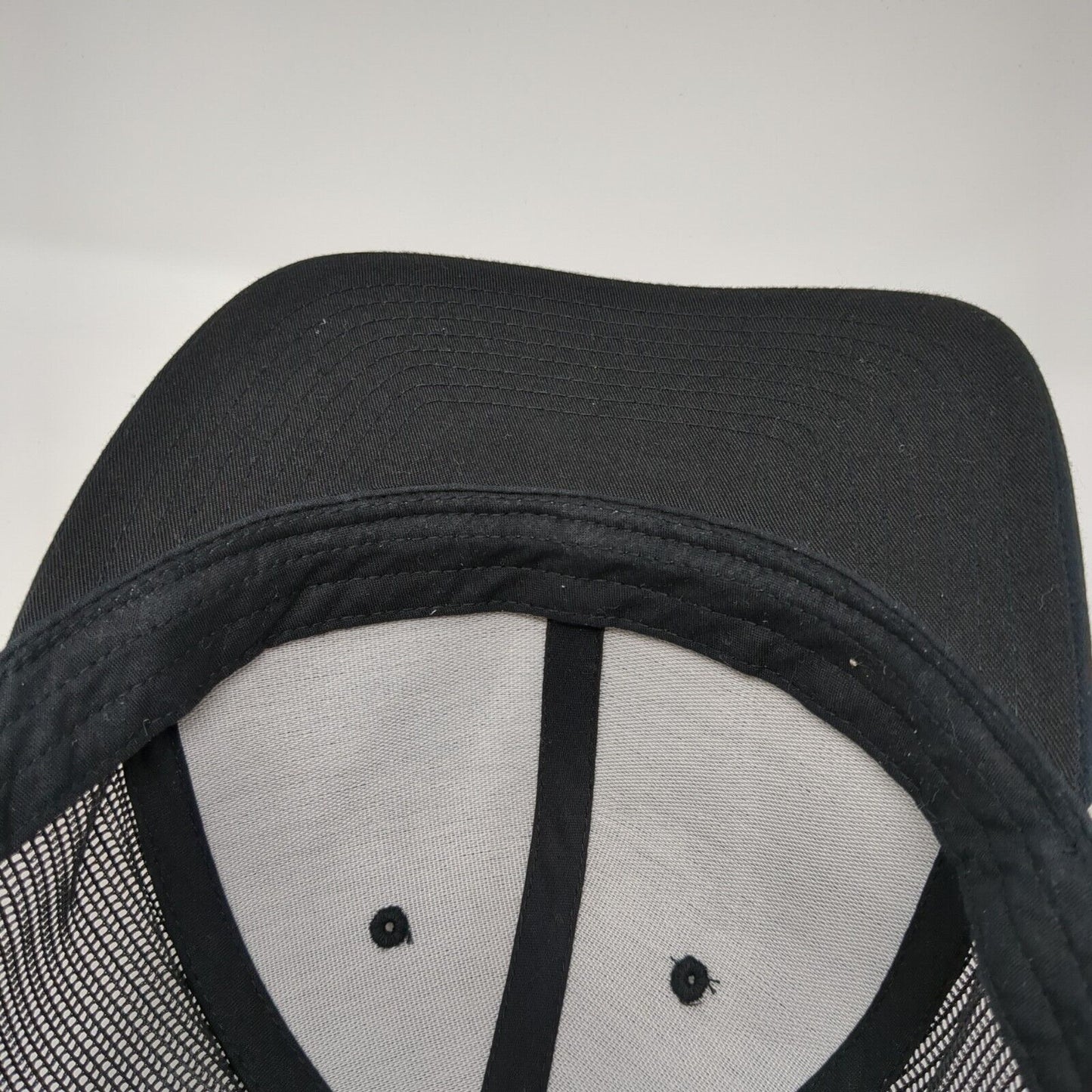 Enforce Snapback Mesh Back Trucker Hat Black One Size Solid Yupoong