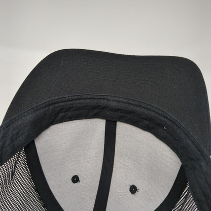 Enforce Snapback Mesh Back Trucker Hat Black One Size Solid Yupoong