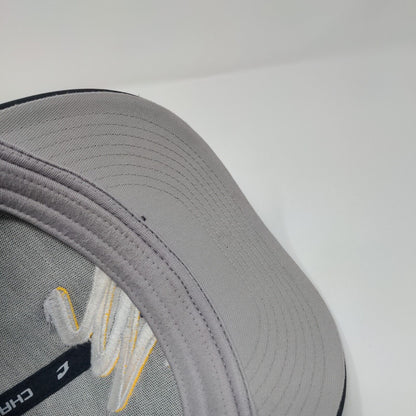 Letter M Fitted Hat Blue S/M C-Fit Embroidered Breathable 6 Panel Champro