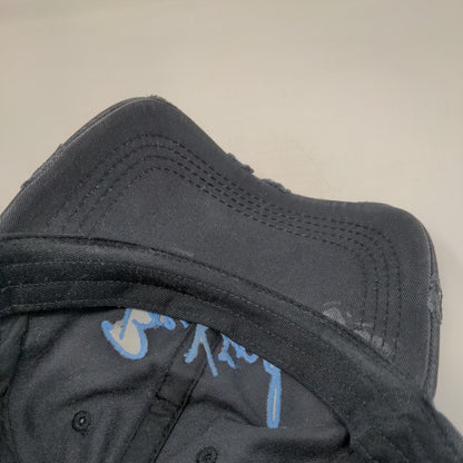 Be Kind Strapback Hat Blue One Size Embroidered 6 Panel Distressed