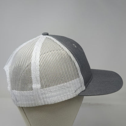 AMG Trucker Hat Gray One Size D&B Supply Shield Logo Snapback Mesh Back Outdoor