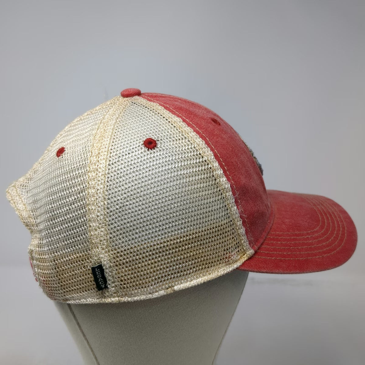 Legacy Trucker Hat Red One Size Nashville Tennessee State Stars Mesh Snapback