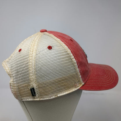 Legacy Trucker Hat Red One Size Nashville Tennessee State Stars Mesh Snapback