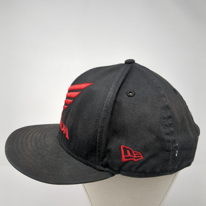 Honda Troy Lee Designs Snapback Hat Black OS Adjustable Embroidered New Era